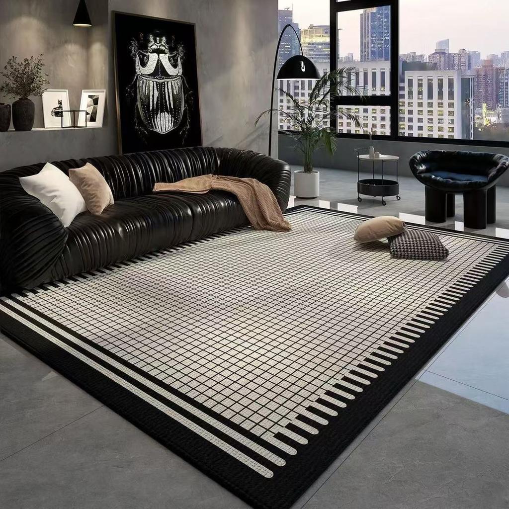 Light Luxury Geometric Large Carpets for Living Room Modern Decoration Home Bedroom Rug Soft Non-slip Coffee Tables Mat