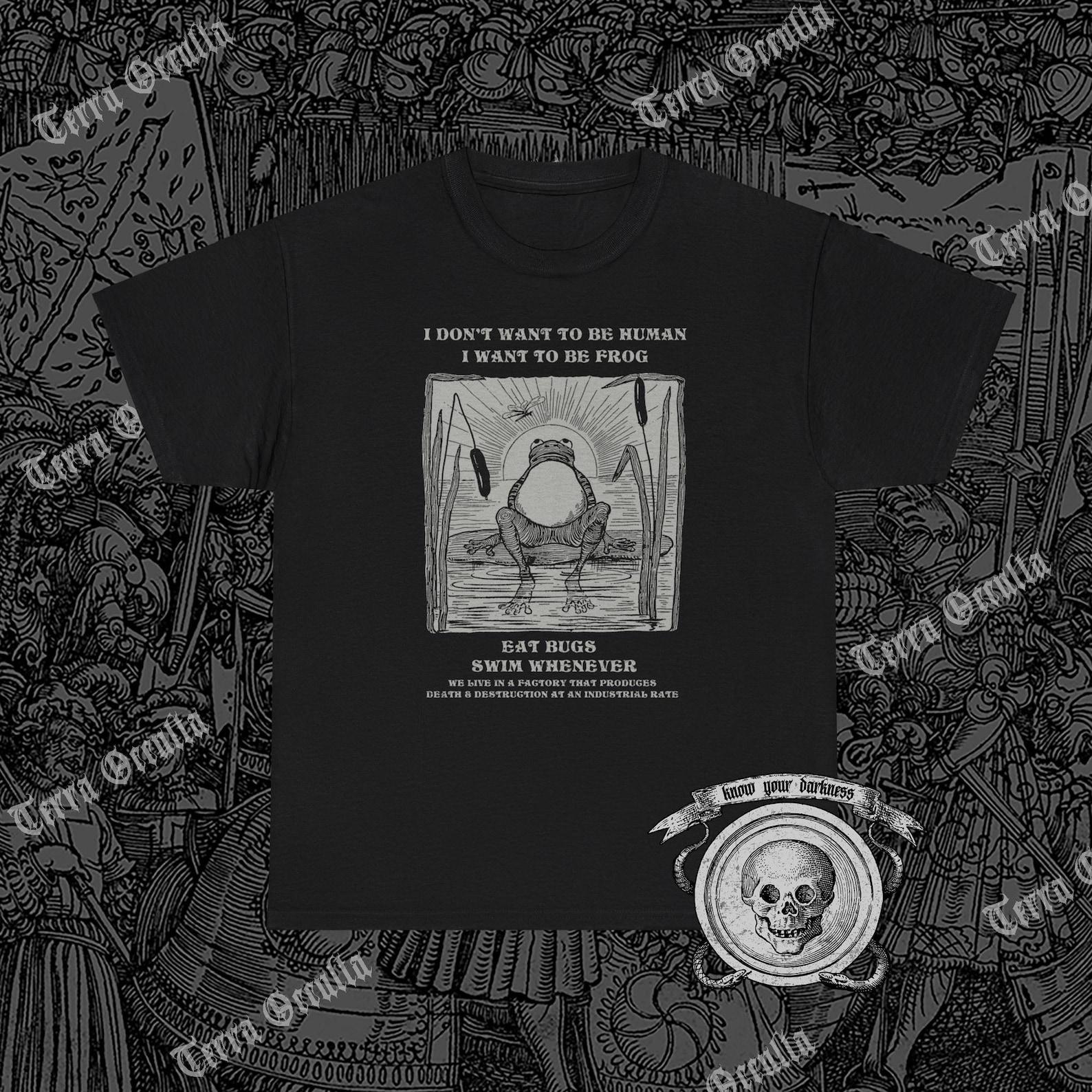 Funny Frog Shirt, Anarchy Toad, Class War Tee S
