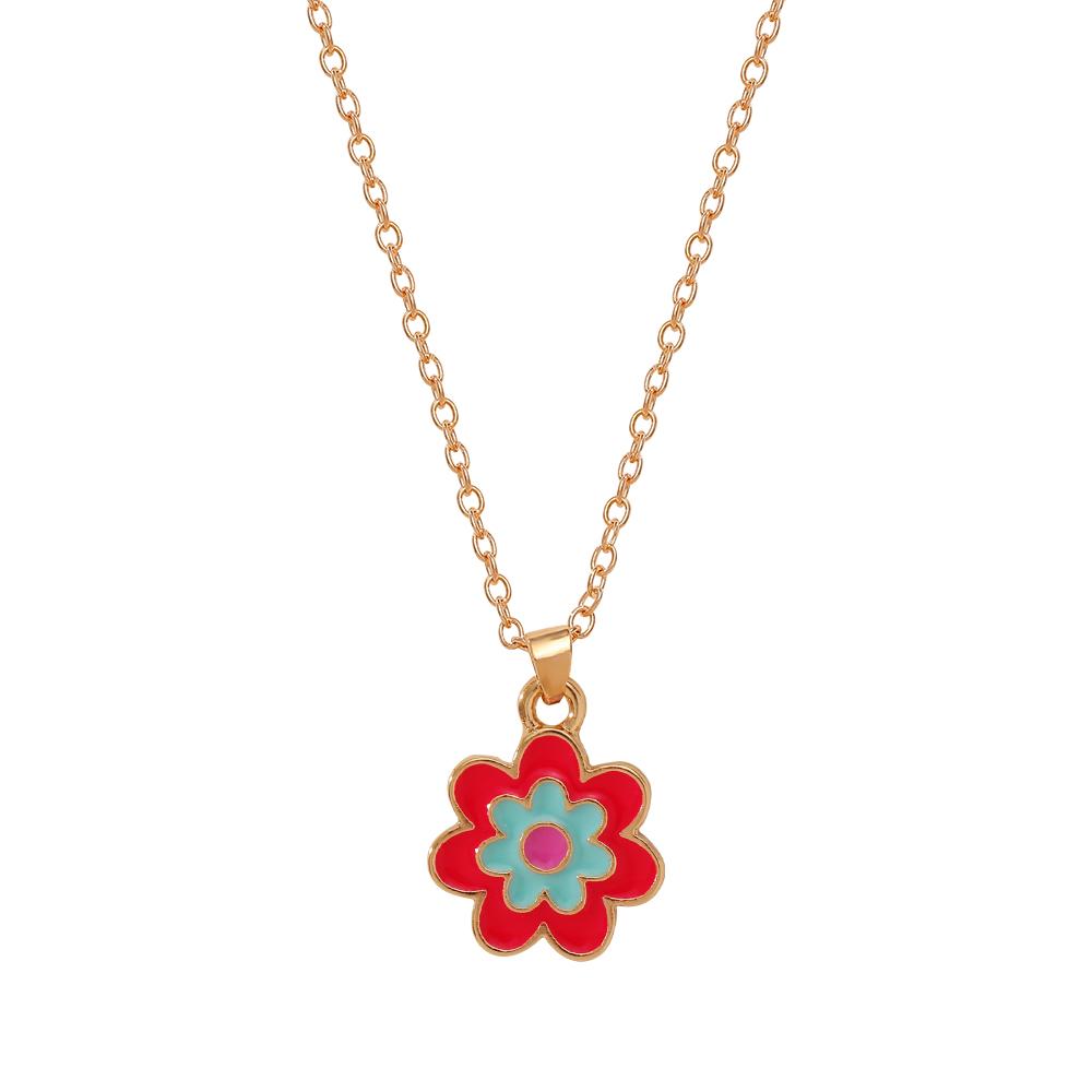 Small Pendant Jewelry Candy Ice Cream Rainbow Cloud Star Heart Flower BFF Joy Babe Charm Necklace Choker For Kids Girls Boy Gift