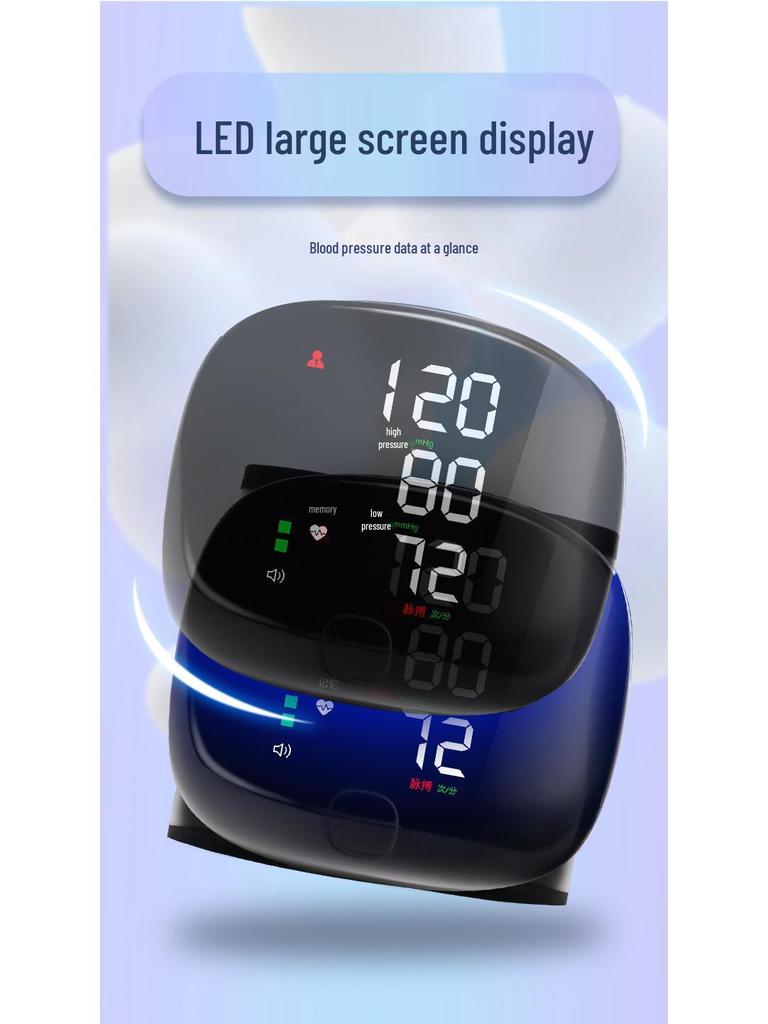 Smart LED Wrist Blood Pressure Monitor - Electronic Home Device