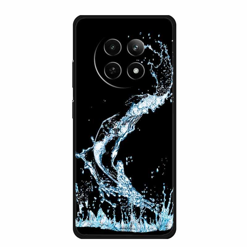 Realme 12 5G Phone Case: Embossed Color Painting, Drop-proof with Concave-convex Texture - 1 Piece