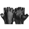 Leather Gloves Men's Short Gloves Driving Cycling Outdoor Street Performance Breathable Locomotive Fitness Half Finger Gloves