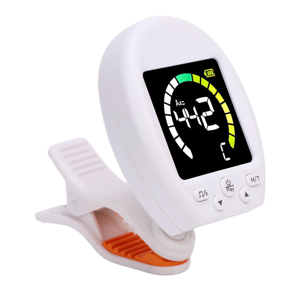 Digital Metronome Tuner Multifunctional Accurate Rotating Clamp Design High Sensitivity Guitar Tuner and Metronome
