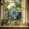 Colorful Window Film PVC Electrostatic Church Glass Decal Wall Sticker Art Mural Wallpaper for Home Decoration