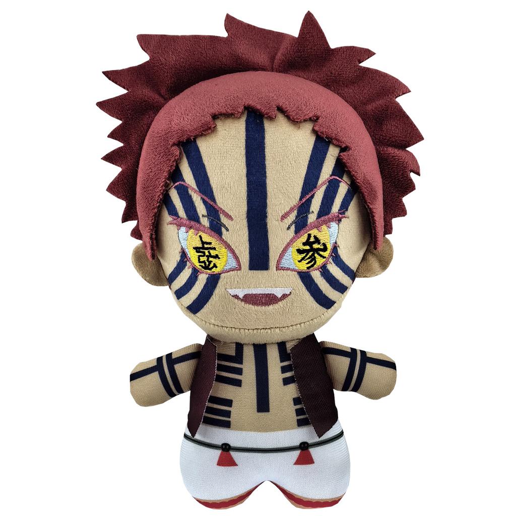 Muñeco de peluche de juguete Akaza Cosplay Anime Demon Slayer: Kimetsu no Yaiba Tsugikuni Yoriichi Kokushibo Linda almohada de peluche suave 20 cm