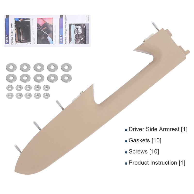 Front Left Door Armrest Repair Kit Driver For Chevy Silverado GMC Sierra 1500 2500HD 3500HD 2010-2014 22818465 20920830 20924566