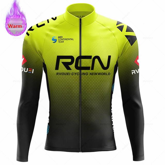 2023 Rcn Team Winter Thermal Fleece Cyklistický dres Set Nové MTB oblečení na kolo Maillot Ropa Ciclismo Oblečení na kolo s dlouhým rukávem