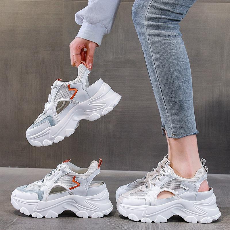 Women's breathable women's shoes summer new versatile hollow single shoes casual mesh sports sandals