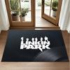Linkin Park Design Crystal Velvet Rug Soft Decorative Mat for Bedroom Entrance