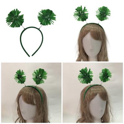 Pelziges Stirnband für St. Patrick's Day, Haardekoration, irisches Kleeblatt, Kopfbedeckung, Party-Requisiten, Zubehör, Urlaub, dekorativer Haarreif