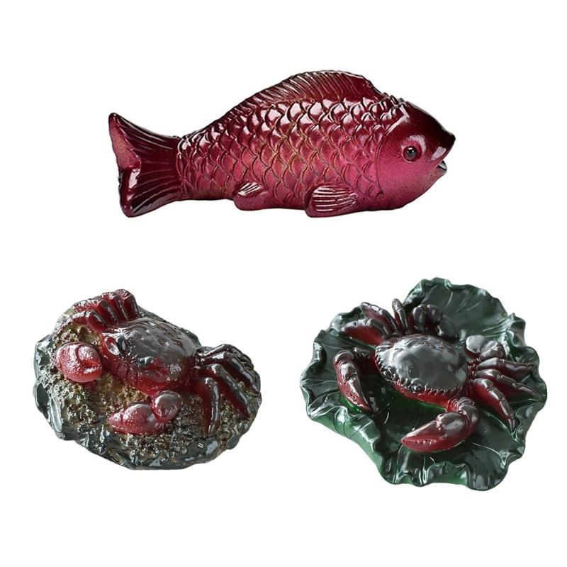 Teas Ceremony Color Changes Teas Pet Ornament Resin Teas Figurine Add Pleasure and Individuality to Your Teas Ritual