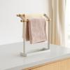 Metal Vertical Towel Holder Double Bar Washcloth Dishcloth Hanger Towel Drying Rack  Bathroom
