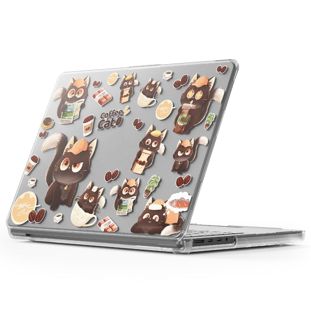 Imprint Pattern PC TPU Laptop Case For MacBook Pro 14 Inch (2024) M4 A3112 A3185 A3401/(2023) A2779 M2 A2918 A2992 M3/(2021) A2442 M1
