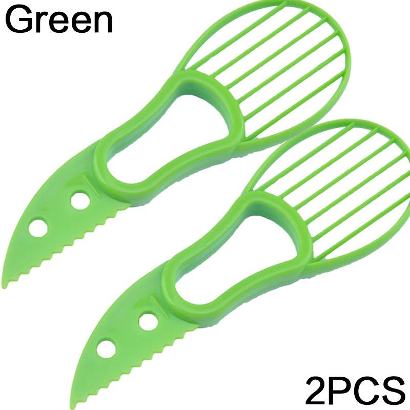 Avocado Slicer 3 In 1 Shea Corer Butter Fruit Peeler Cutter Pulp Separator Plastic Knife Kitchen Vegetable Tools