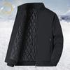 Jacke Herrenjacke mit Baumwolle verdickt Thermisch Stehkragen Oberteil Übergröße Lässig Baumwollgepolsterte Kleidung