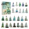 Regalo Conto alla Rovescia per le Feste per Bambini 2026 Calendario dell'Avvento Stile Vetro Marino Scatola Cieca 24 Pezzi Ornamenti a Tema Costiero Ornamenti Acrilici da Appendere all'Albero,