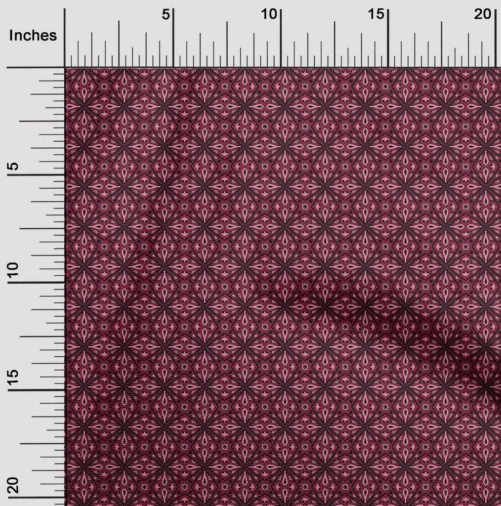 oneOone Cotton Flex Fabric Geometric Ethnic Fabric Prints By Yard 40 Inch