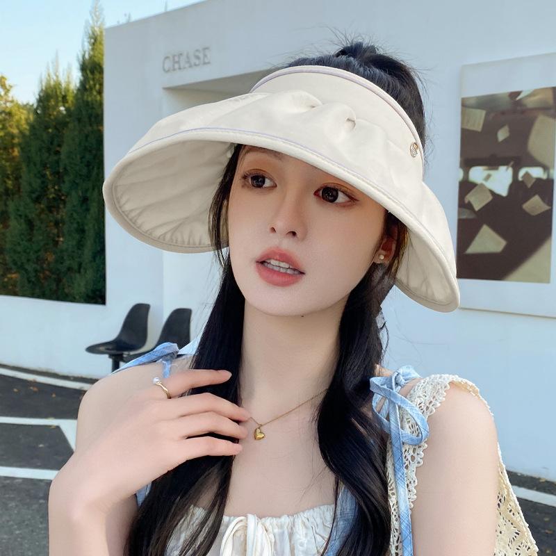 Shell Sunscreen Empty Top Hat Women's Summer New Headband Sun Hat Outdoor Travel Sun Hat Adjustable Beach Hat