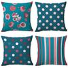 Polyester Colorful Geometric Pillow Case Combination Home Sofa Cushion Pillow Case
