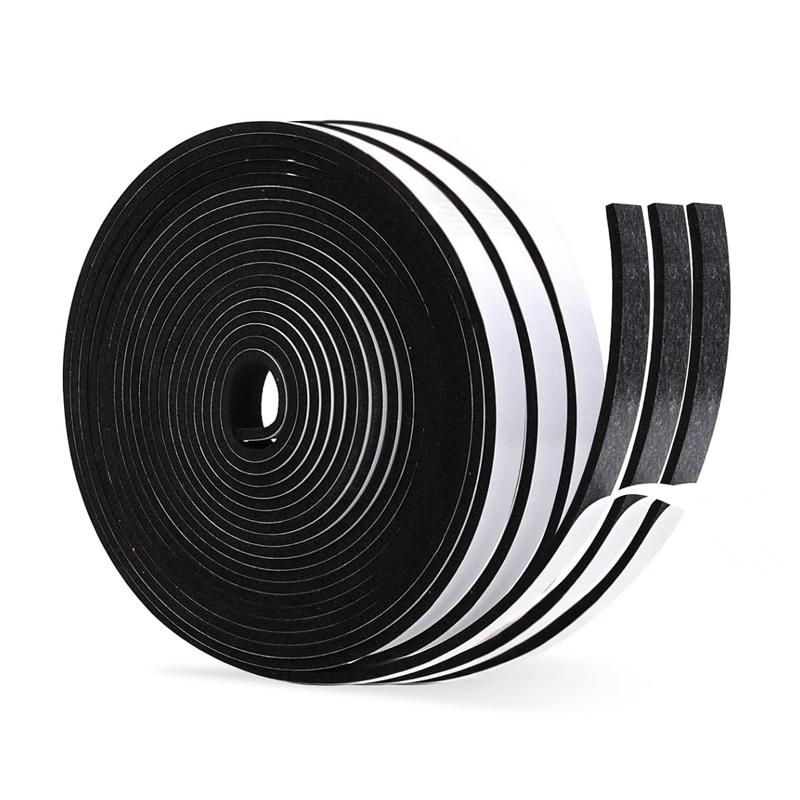 5m EVA Self-adhesive Window Sealing Strips Door Soundproof Windproof Dusting Sealing Tape Cabinet Seam Insulation Stripping