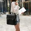 Solid Soft Interior Compartment Backpacks Casual Flap Pocket Bags For Women Lamp Luxury Interior Zipper Pocket Backpacks