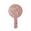 Shiny Love Heart Mirror Rhinestone Hand Cosmetic  Mirror Sweet Handheld Makeup Mirror  Girl
