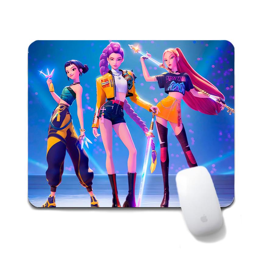 K-Pop Demon Hunters Women's Group Non-Slip Mouse Pad, 20x24cm