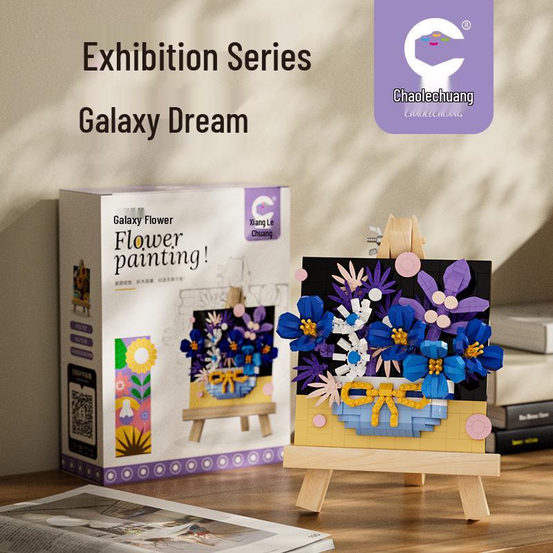 Secret Garden Flower Building Blocks: Rose & Carnation Potted Plant Toy - Perfect for Children's Play and Teacher's Day Gifts