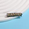 New Crossborder Color English Word Scientist Brooch Enamel Badge Pin Decorative Accessory For Scientist Backpack Clothing
