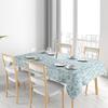Floral Tablecloth Vintage Blue Washable Table Cover Farmhouse Decor Dining Tablecloths Rectangle Table Cover Rustic Home Party D