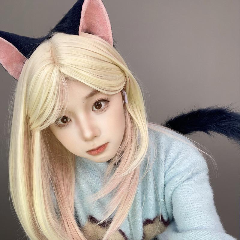 Guardian Sweetheart Kidou Cos Cat Ear Headgear Comic Cat Ear Cat Tail Set Simulation Beast Ear Headband Cartoon