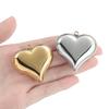 2pcs/Lot Love Heart Shape 3D Stainless Steel Pendants Charms for DIY Jewelry Making Necklace Bracelet Couple Pendant Supplies