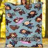 Custom Name Vox Machina Theme Printed Blanket - Perfect for Couch, Bed, Travel & Outdoor Use | Machine Washable, Cozy & Durable.