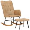 Day and Night - Day and Night Rocking Chair with Cream Vintage Canvas Stool