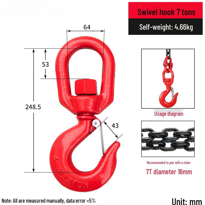 

Jundingying 360-Degree Swivel Lifting Hook