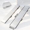 Loading Ramps, Set of 2 Folding, Handles, Non-Slip Surface, Max Load 400 kg, 180 x 25.5 cm, Silver