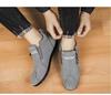 Soft-Soled Men's Mid-Top Zipper Casual Slip-On Shoes - Light Luxury Trendy Style