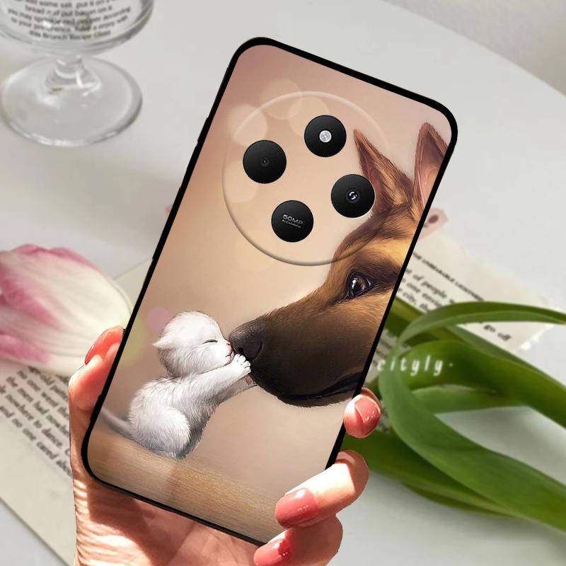 For Redmi 14R 5G Case 14 R Shockproof Silicone TPU Balck Matte Phone Cover For Xiaomi Poco C75 4G C 75 Protective Bumper Fundas