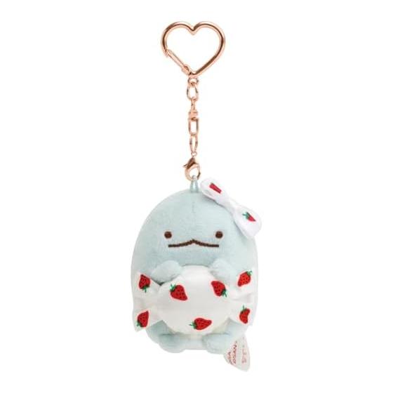 San-X Sumikko Gurashi «Sumikko Gurashi x Конфеты Клубничное Молоко Sakuma» Подвесная Мягкая Игрушка Ящерица MO94801 Размер: В60 x Ш50 x Г50 мм