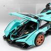 1/32 Lamborghini V12 Sportsbil Simulering Støpt Metalllegering Modellbil Lyd Lys Trekk Tilbake Samling Leketøy Gave A655