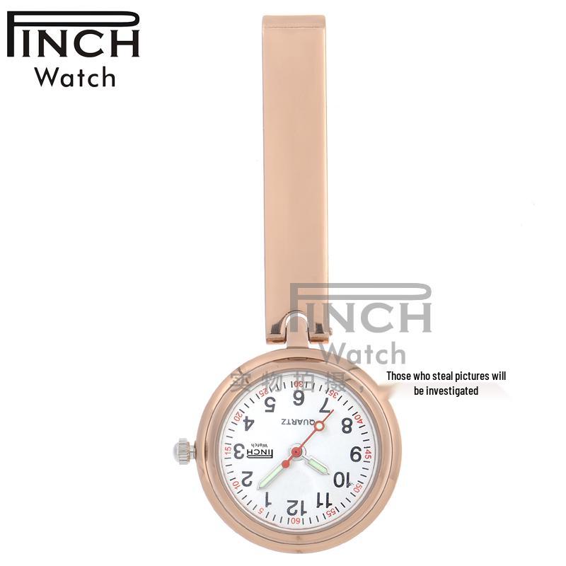 Engraved Women's Nurse Pendant Brooch Watch for Medical Use