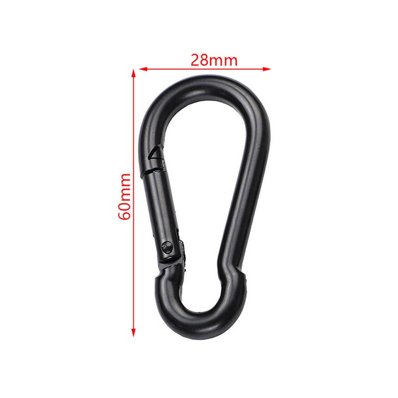 Metal Keychain Clip Hooks D Carabiner Hooks Connector For Jewelry Making Key Ring DIY Findings Wholesale