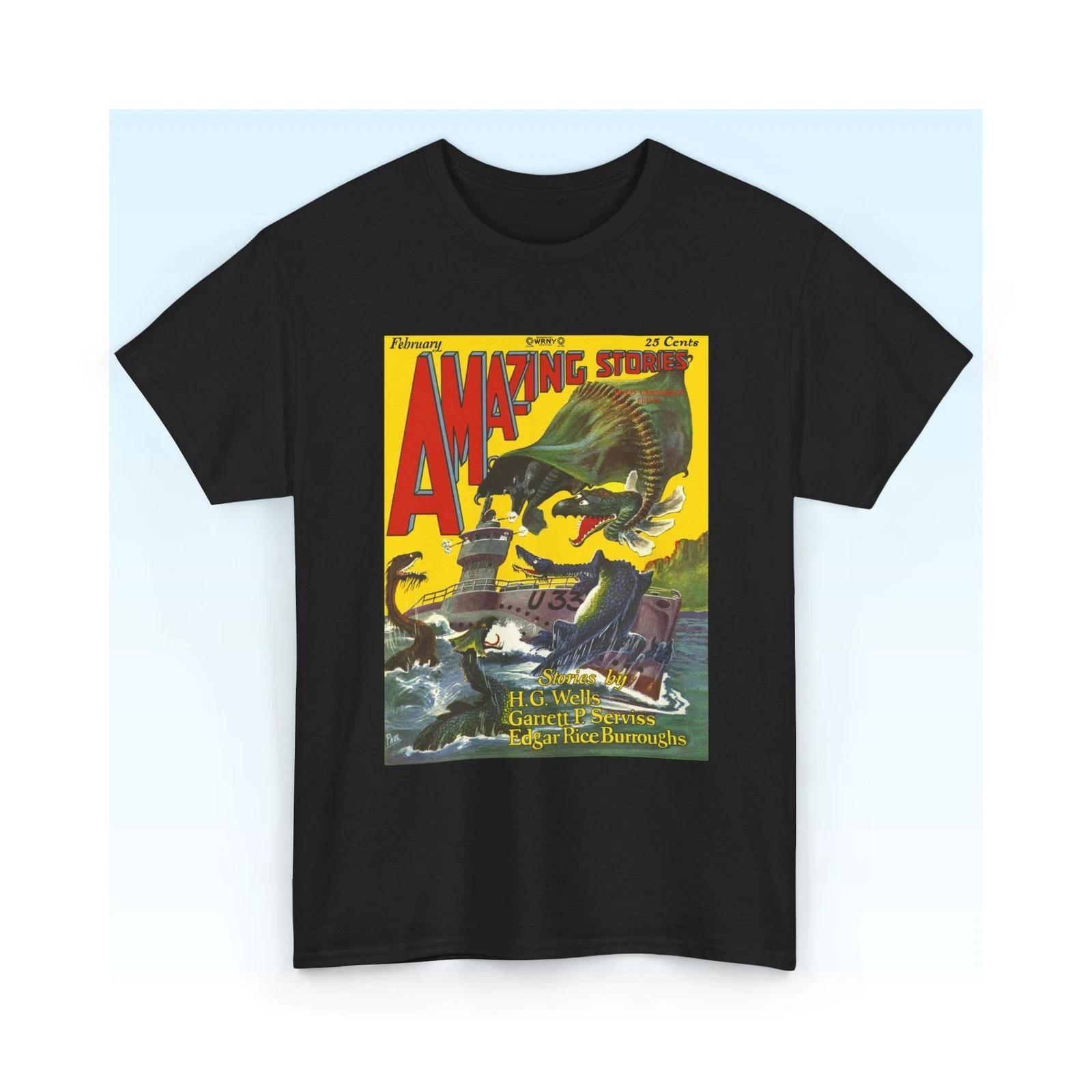 Amazing Stories Vintage Comic Book Cover T-Shirt S-5XL S