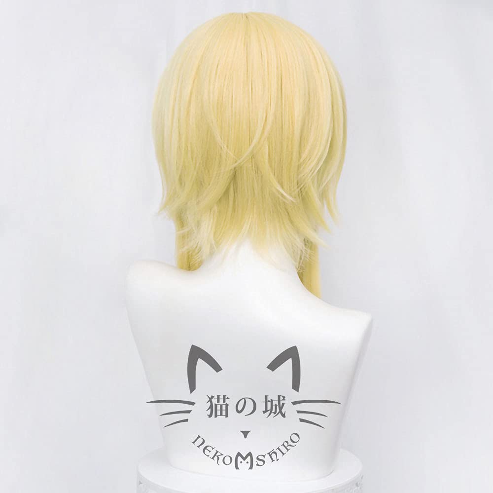 Genshin Impact Traveler Protagonist Hotaru Sora Cosplay Costume Includes Wig Net Wig, Anime, Heat-Resistant, Accessory, Parties, Events, Costume,