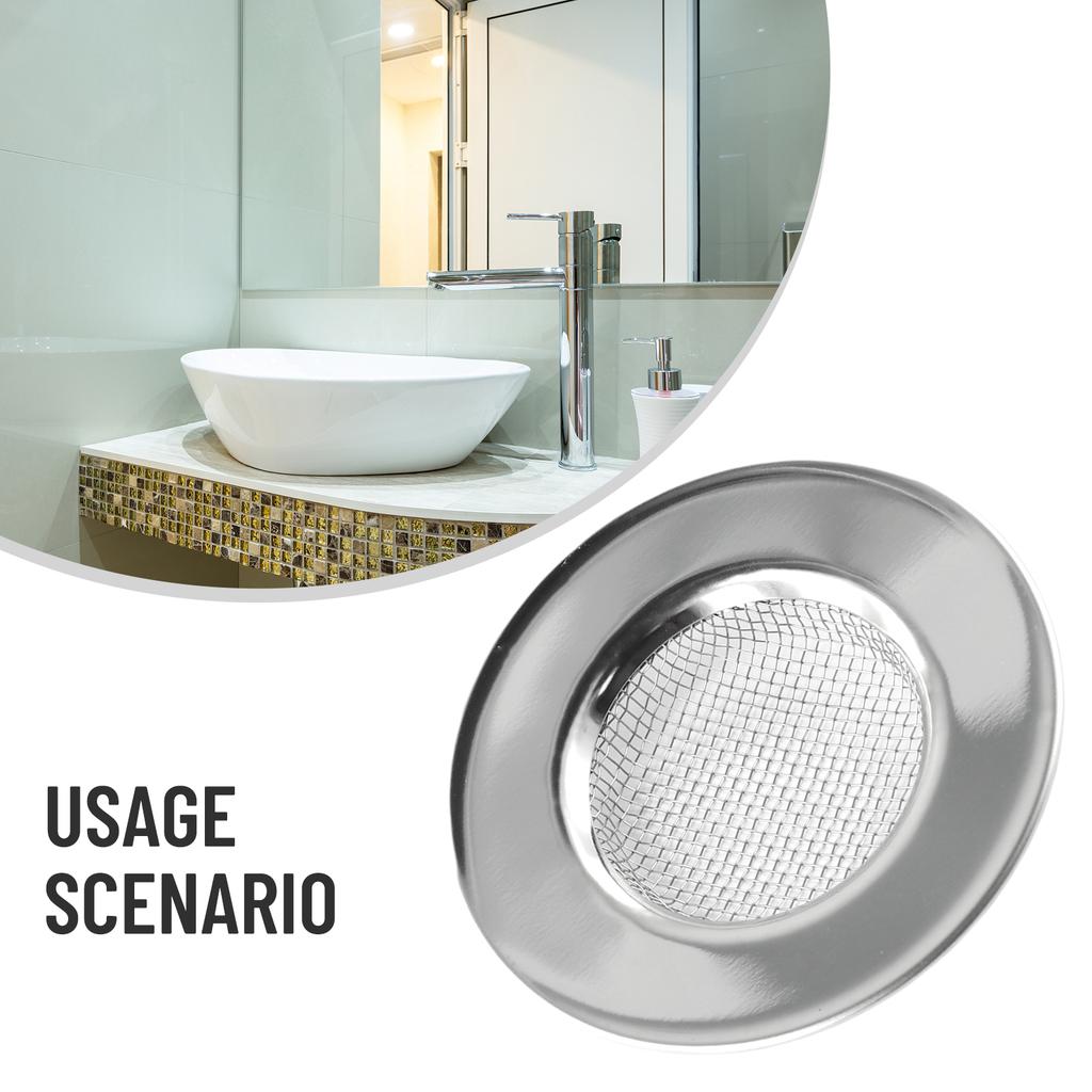 Accessories Set Hair Drain Catcher Bathtub Hair Catcher Stopper Drain Stopper Shower Drain Stainless Steel Easy To Clean
