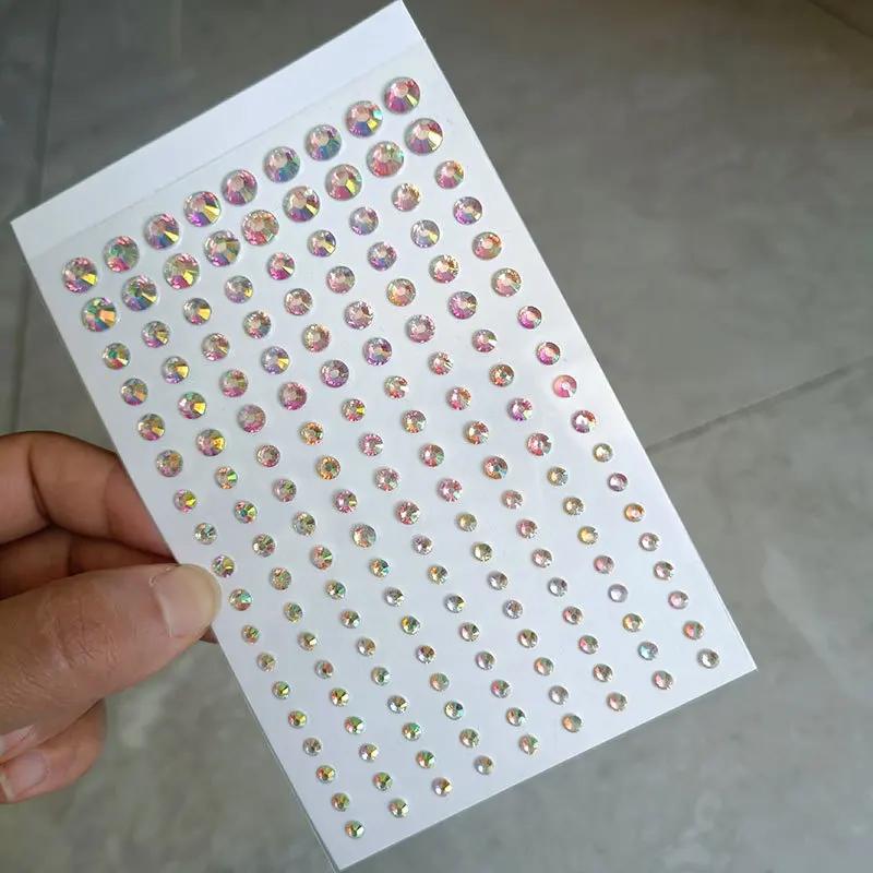 Diamond Crystal Tattoo Sticker Glitter Eyeliner Eyebrow Make Up Face Eyes Diamond Tattoos Rock Rhinestone 3D Eyeliner Stickers