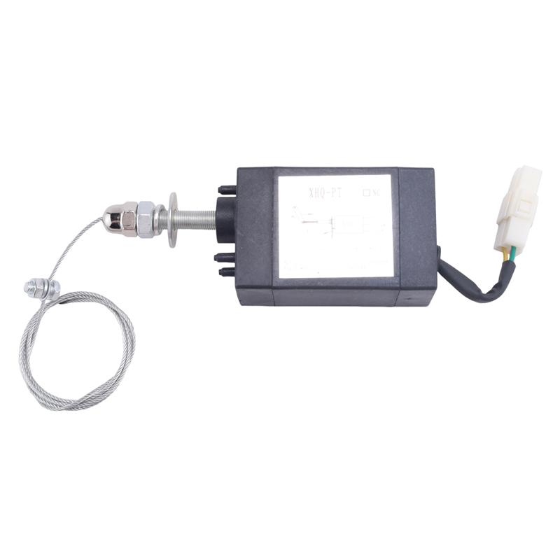 NEU-Normalerweise Offen DC 12V Motorabstellvorrichtung Motorstopp-Magnetventil XHQ-PT Strom Ein Zugtyp Abstellmagnetisch