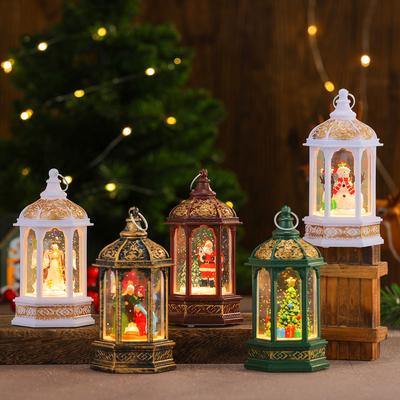 Noel Su Taşkını Kar Altıgen Küçük Rüzgar Işık Işık Gece Lambası Noel Hediyesi Küçük Dekorasyon Noel