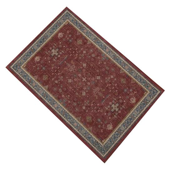 Retro Entrance Rug Ethnic Style Doormat Farmhouse Non-Slip Floor Mat Absorbent Living Room Rug for Entryway Kitchen Bathroom