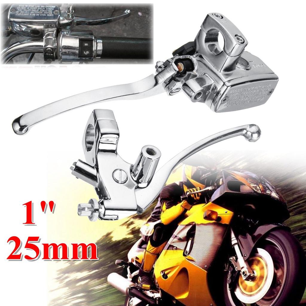 7//8 1 Handlebars LEFT or RIGHT SIDE /& 25mm for 22mm Motorbike Single Chrome Mirror
